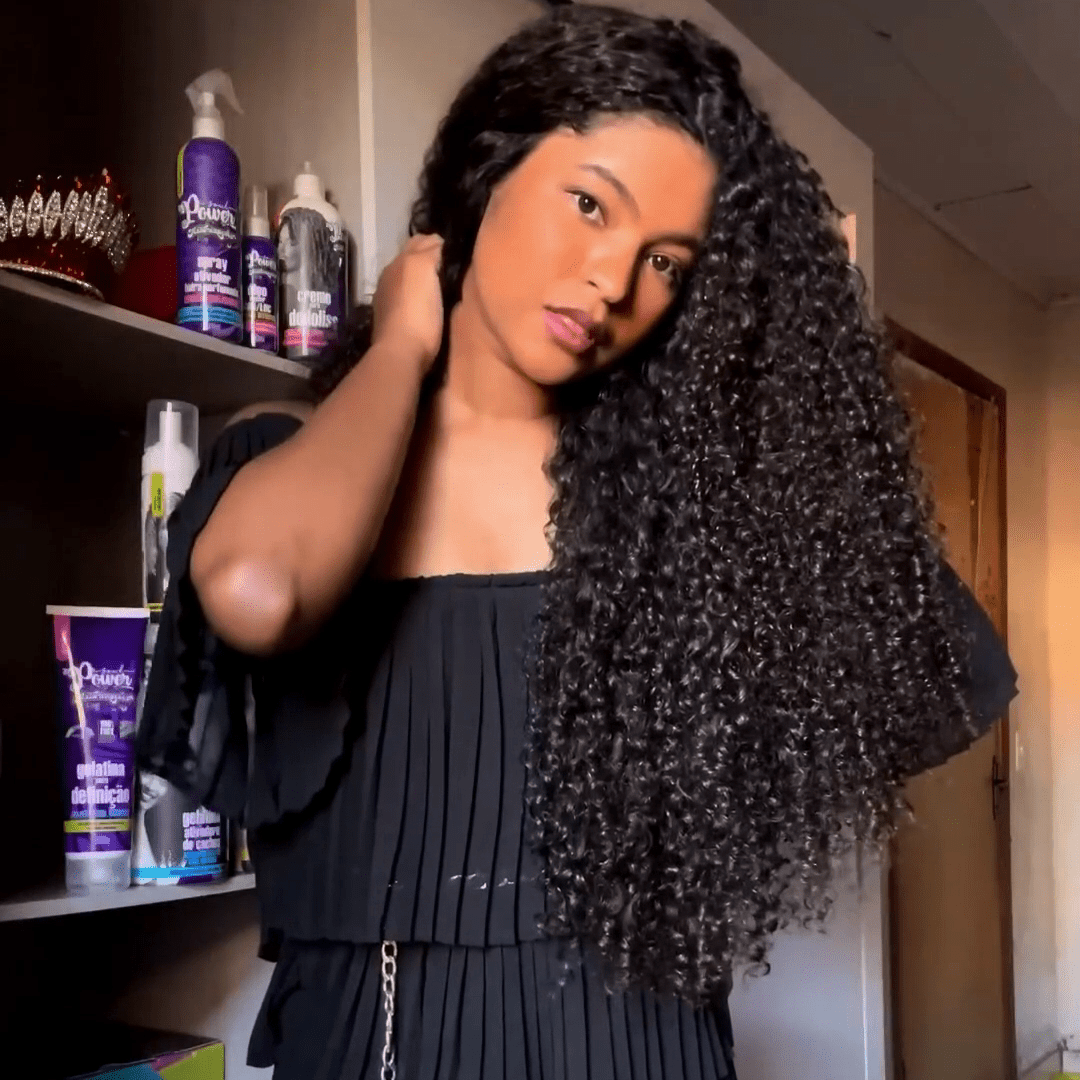 300% Density HD Lace Front Wigs Human Hair 13x4 Curly Wave Lace Front Wigs Human Hair Pre Plucked Bleached Knots Glueless Wigs - GeetaHair