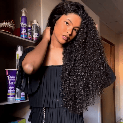 300% Density HD Lace Front Wigs Human Hair 13x4 Curly Wave Lace Front Wigs Human Hair Pre Plucked Bleached Knots Glueless Wigs - GeetaHair