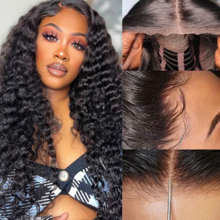 No Code 50% OFF Flash Sale: Glueless 6x4.5 Deep Wave Pre Cut HD Transaparent Lace Human Hair Wigs - Only 2 Days - GeetaHair