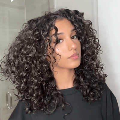 Natural Wave Curly Glueless Wigs Short Curly Bob Wigs 4x6 Pre Cut Wear Go Wigs Pre Plucked No Code Needed - GeetaHair