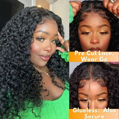 No Code 50% OFF Flash Sale: Glueless 6x4.5 Jerry Curly Pre Cut HD Transaparent Lace Human Hair Wigs - Only 2 Days - GeetaHair