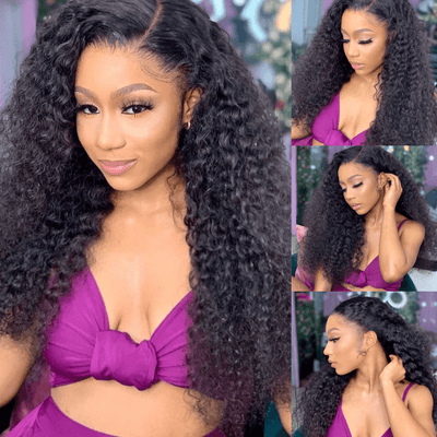 Glueless Water Wave 13x4 HD Lace Front Wig 100% Virgin 5x5 Transparent Lace Human Hair Wig - Geetahair - GeetaHair