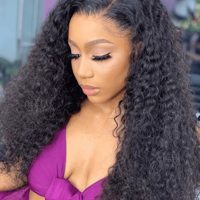 Glueless Water Wave 13x4 HD Lace Front Wig 100% Virgin 5x5 Transparent Lace Human Hair Wig - Geetahair - GeetaHair
