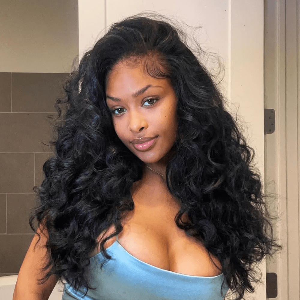 Geeta 300% Density Long Wavy 13x6 Lace Frontal Human Hair Wig 4x6 Pre Cut Glueless Wigs For Black Women - GeetaHair