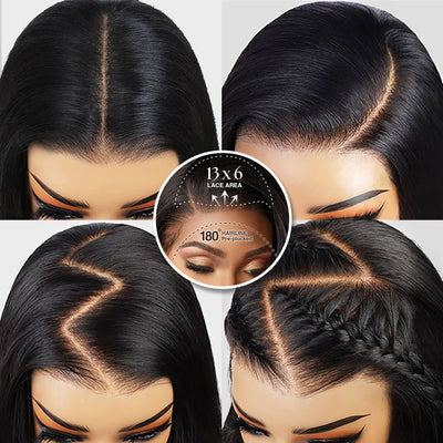 24 Hours Shipping 30inch=$199 Tiktokers Recommend 180% Density Body Wave HD Lace Frontal Wig Pre Bleached Glueless Wigs - GeetaHair