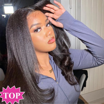 No Code 50% OFF Flash Sale: Glueless 6x4.5 Kinky Straight Pre Cut HD Transaparent Lace Human Hair Wigs - Only 2 Days - GeetaHair