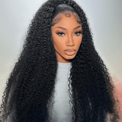 Glueless 13x4/6x4.5 Kinky Curly Pre Cut HD Transaparent Lace 100% Virgin Human Hair Wigs With Breathable Wear & Go Pre Plucked Hairline Cap Air Wig - Geeta Hair - GeetaHair