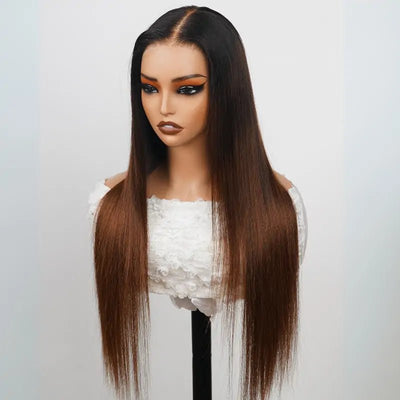 Bogo Sale $369= 28" T1B/2/4 Straight Wig + 24" Deep Wave Wig - GeetaHair