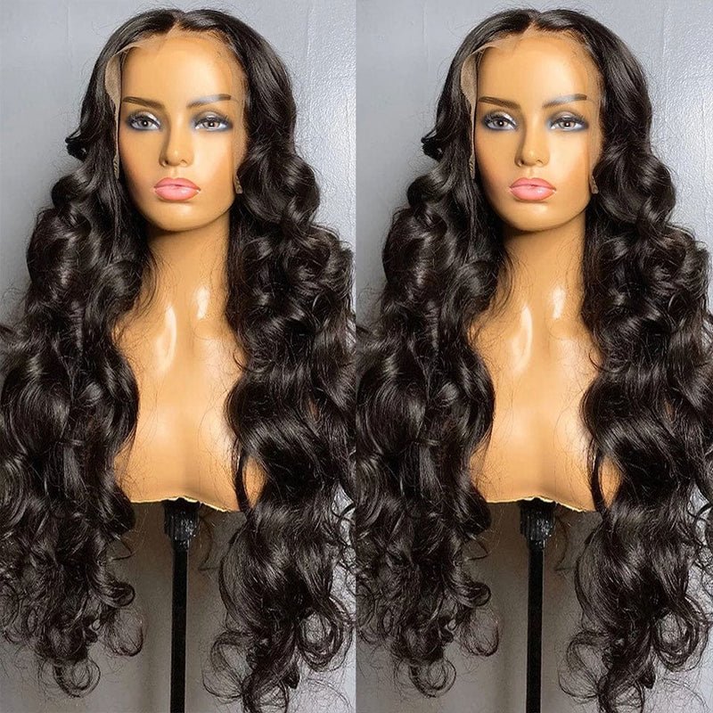 Geeta 300% Density 3D Body Wave 13x6 Lace Frontal Wig Pre Plucked Pre Bleached Pre Cut Gluless Wig No Code Needed - GeetaHair