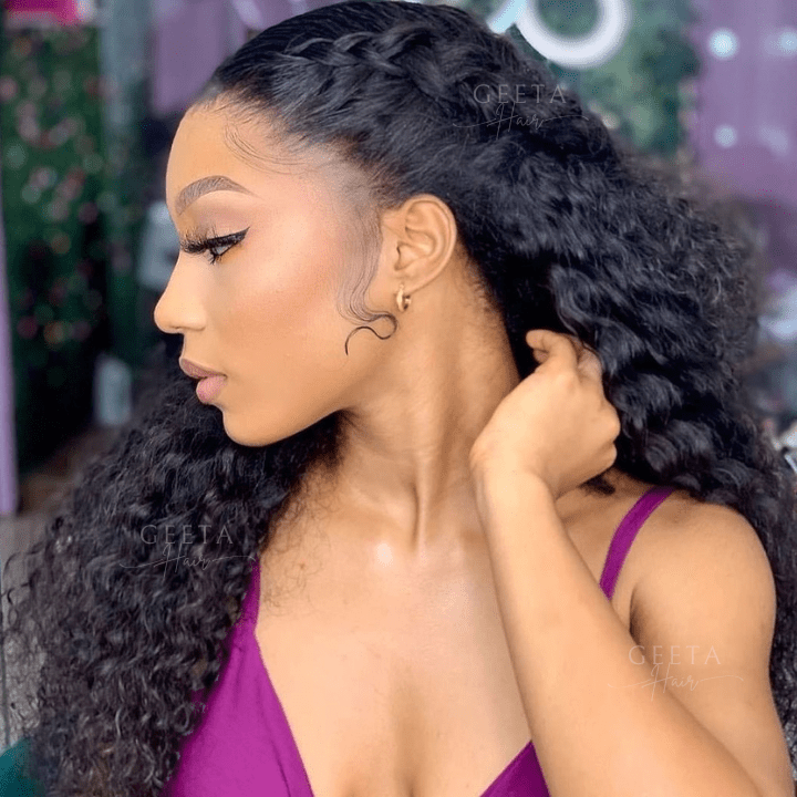 Glueless Water Wave 13x4 HD Lace Front Wig 100% Virgin 5x5 Transparent Lace Human Hair Wig - Geetahair - GeetaHair