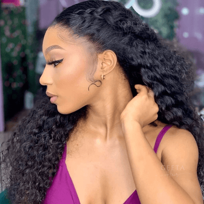 Glueless Water Wave 13x4 HD Lace Front Wig 100% Virgin 5x5 Transparent Lace Human Hair Wig - Geetahair - GeetaHair