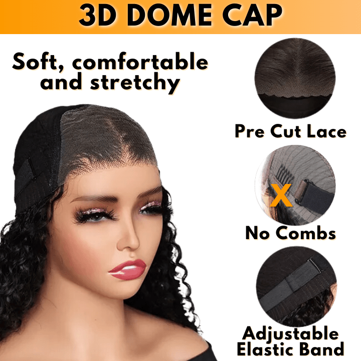 No Code 50% OFF Flash Sale: Glueless 6x4.5 Deep Wave Pre Cut HD Transaparent Lace Human Hair Wigs - Only 2 Days - GeetaHair