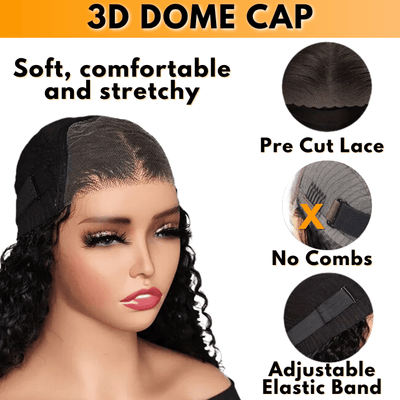 No Code 50% OFF Flash Sale: Glueless 6x4.5 Deep Wave Pre Cut HD Transaparent Lace Human Hair Wigs - Only 2 Days - GeetaHair