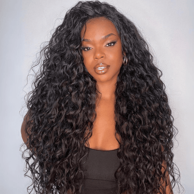 Fluffy Loose Wave Wig 13x4 HD Lace Front Wig Pre Plucked Hairline 100% Real Human Hair Wig - Geetahair - GeetaHair