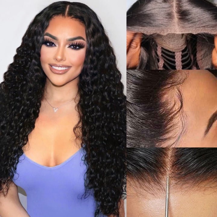 No Code 50% OFF Flash Sale: Glueless 6x4.5 Jerry Curly Pre Cut HD Transaparent Lace Human Hair Wigs - Only 2 Days - GeetaHair