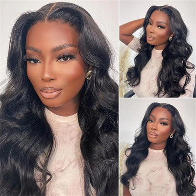 Wear Go Glueless Body Wave Pre Cut HD Transaparent Lace 100% Virgin Human Hair Wigs Wear & Go Pre Plucked Hairline Air Cap Wig - Geeta Hair - GeetaHair