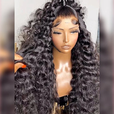 Over $101 Save $100: 13x6 Transparent Lace Front Loose Deep Wave Human Hair Wigs - Flash Sale - GeetaHair