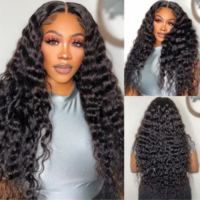 No Code 50% OFF Flash Sale: Glueless 6x4.5 Deep Wave Pre Cut HD Transaparent Lace Human Hair Wigs - Only 2 Days - GeetaHair