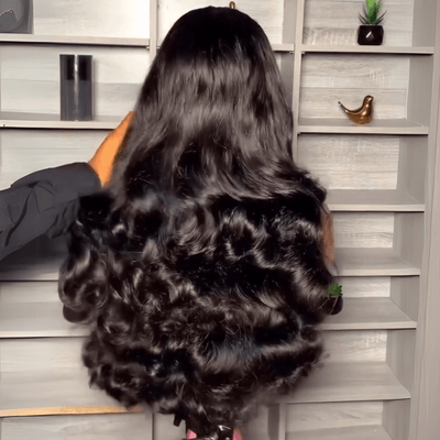 Geeta Luxury 300% Density Raw Glueless Wig Bouncy Wave 13x4 Lace Front Human Hair Wigs For Women - GeetaHair