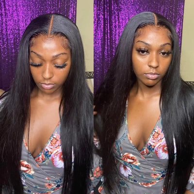 Wear Go Glueless Straight Pre Cut HD Transaparent Lace Human Hair Wigs With Breathable Cap Air Wig - Geeta Hair - GeetaHair