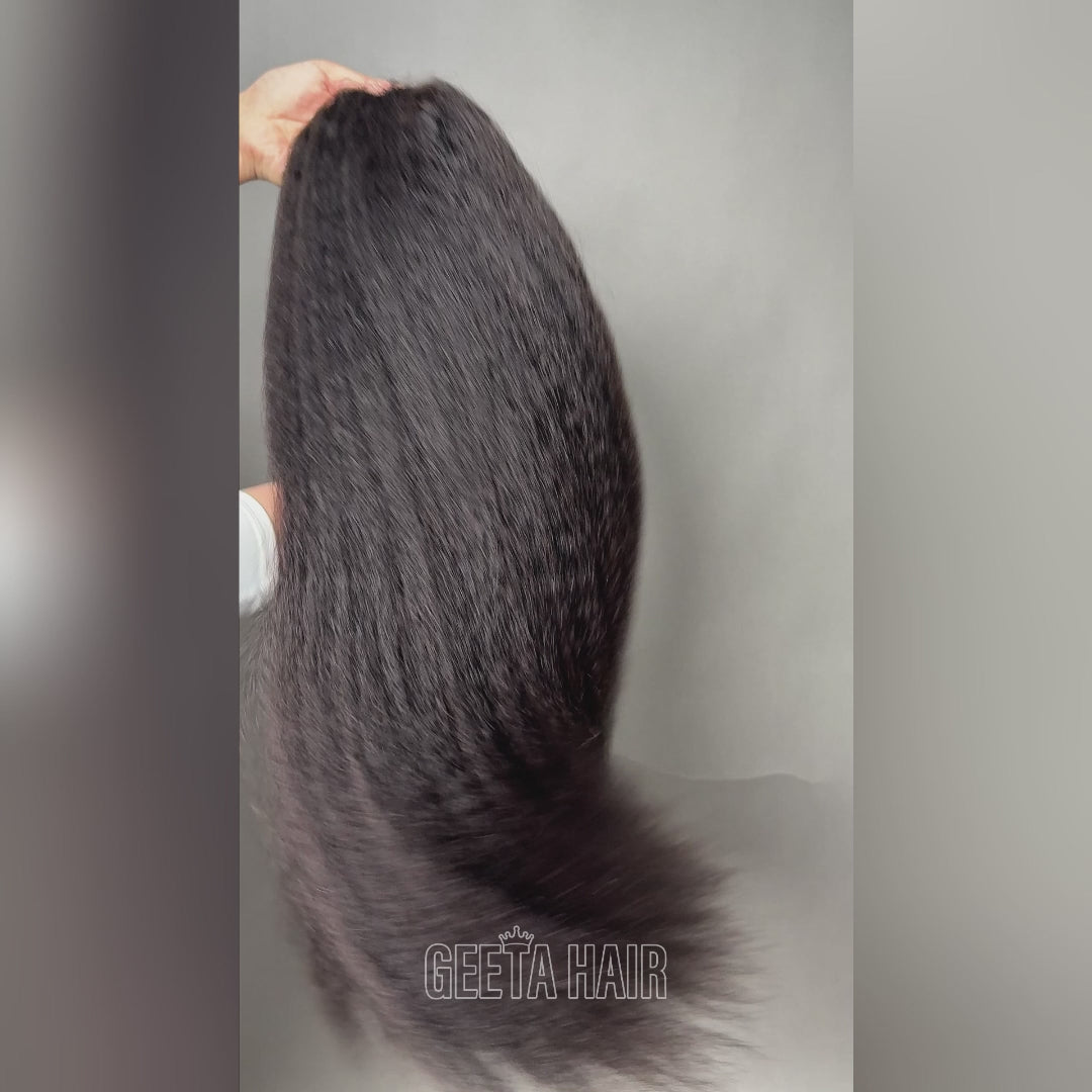kinky straight wig 13x4 _video