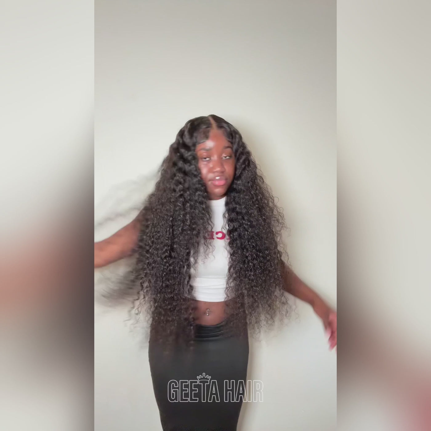 Deep curly 13x4 lace front wigs 30 inch long_video