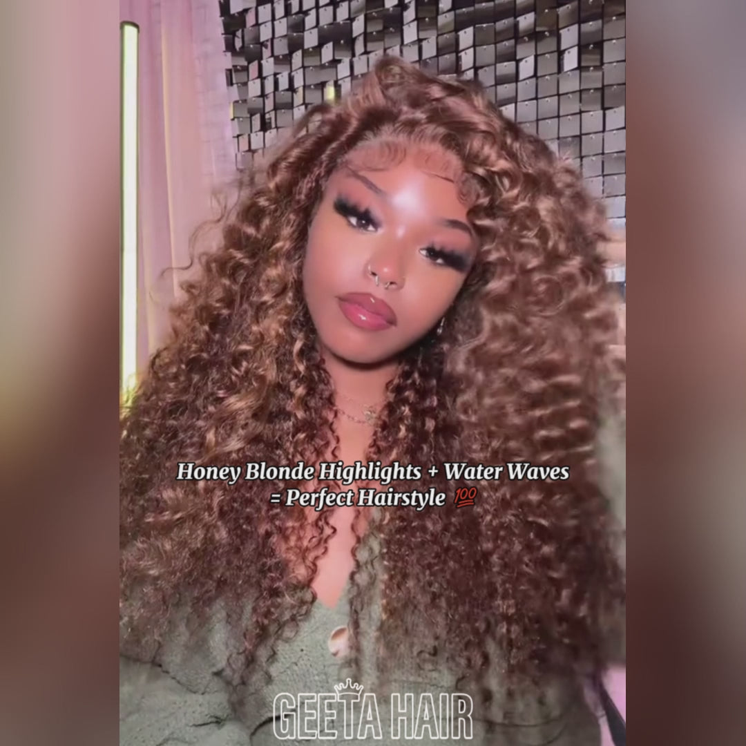 honey blonde highlight wig _video