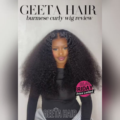 Burmese Curly 13x4 lace front wig_video