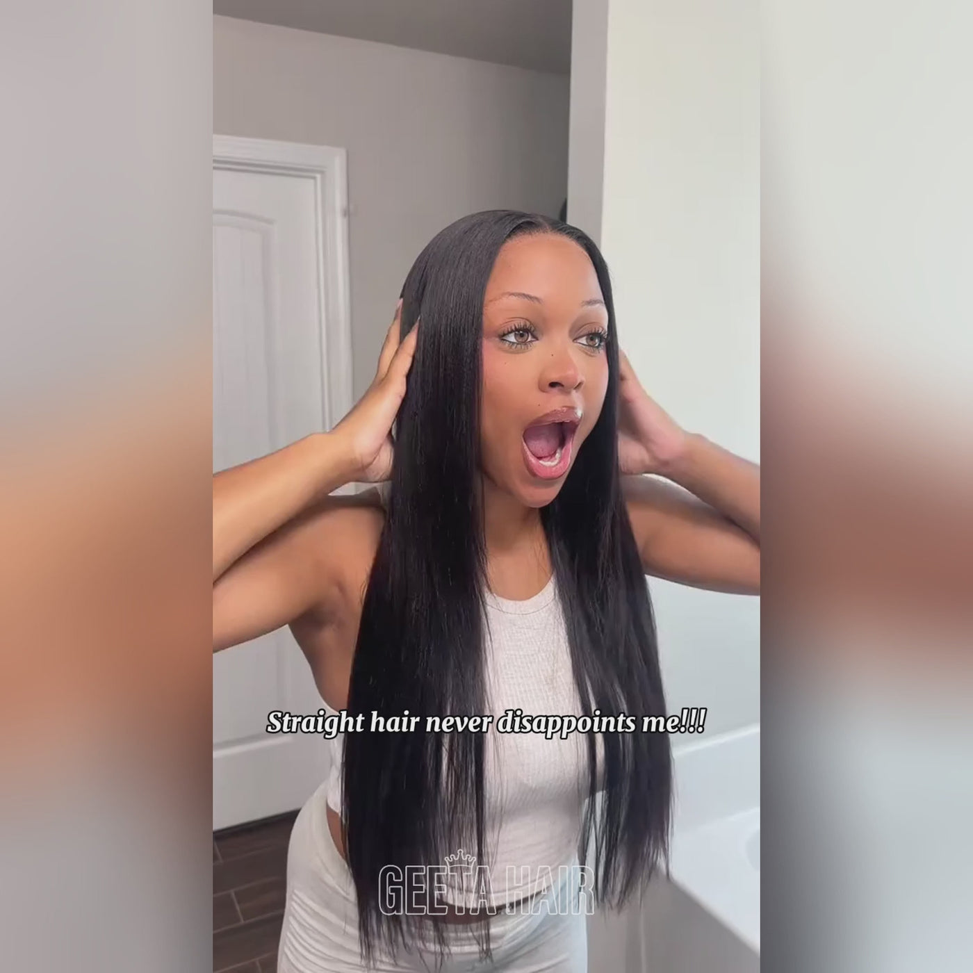 yaki texture straight wig 13x4 _video