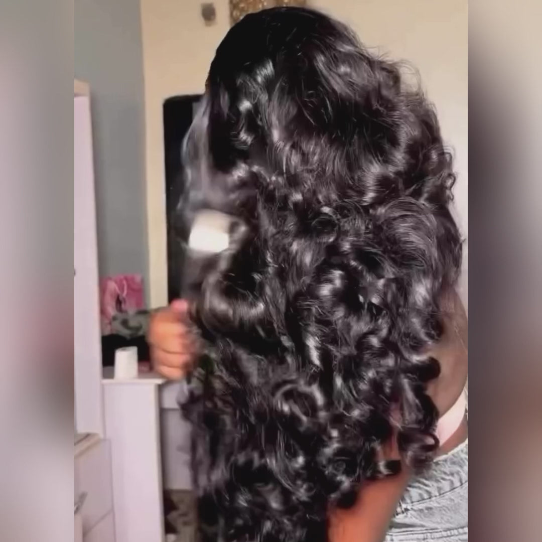 Loose Body Wave Pre Plucked Glueless Human Hair Wig Wear & Go Beginner Friendly Wigs 180% Density-GeetaHair