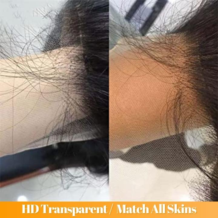 No Code Need: Glueless 13x4/6x4.5 Straight Wear & Go Pre Cut HD Transaparent Lace 100% Virgin Human Hair Wigs-Geeta Hair