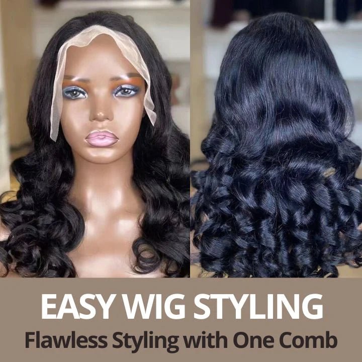 Loose Body Wave Pre Plucked Glueless Human Hair Wig Wear & Go Beginner Friendly Wigs 180% Density - GeetaHair - GeetaHair