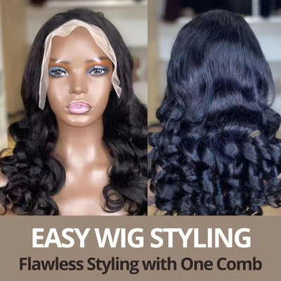 Loose Body Wave Pre Plucked Glueless Human Hair Wig Wear & Go Beginner Friendly Wigs 180% Density - GeetaHair - GeetaHair