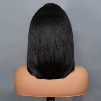 Geeta Short Straight Human Hair Wigs Glueless C - shaped Side Part Bob Wigs Flash Sale - GeetaHair