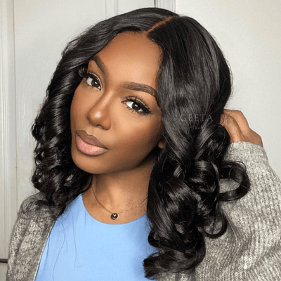 Loose Body Wave Pre Plucked Glueless Human Hair Wig Wear & Go Beginner Friendly Wigs 180% Density - GeetaHair - GeetaHair