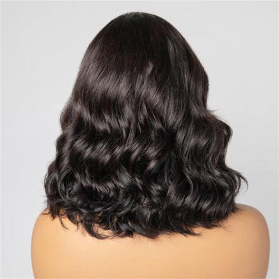 Flash Sale Short Body Wave Human Hair Wigs Glueless C - shaped Side Part Bob Wigs - Geeta Hair - GeetaHair