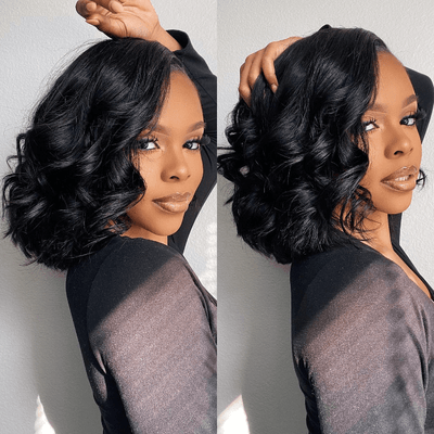 Body Wave Pre Plucked 4x4/13x4 HD Lace Closure Bombshell Curls Human Hair Bob Wigs - Geeta Hair - GeetaHair
