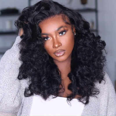 Glueless 13x4 HD Lace Frontal Wigs Yaki Wave Human Hair Wig Pre Plucked 250% Density - Geeta hair - GeetaHair