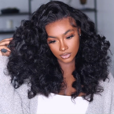 Glueless 13x4 HD Lace Frontal Wigs Yaki Wave Human Hair Wig Pre Plucked 250% Density - Geeta hair - GeetaHair