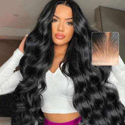 Body Wave 13x6 Lace Front Glueless Wig Pre Plucked Hairline Subscriber Exclusive Flash Sale - GeetaHair