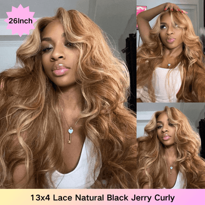 Geeta $119 Mystery Box Win 26inch 200% Density 13x4 Lace Frontal Wig Value $299 Human Hair - GeetaHair