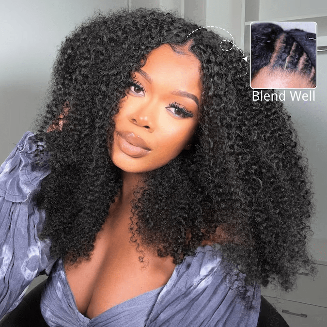 Mystery surprise 100% human hair wig Ready To Go Curly 5*5 Lace Closure Human Hair Wigs - Wiggins  main image 3