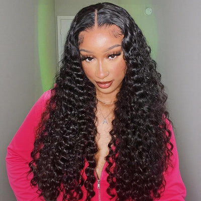 13x4/4x6 Lace Front Glueless Deep Wave Put On & Go Pre Pluck Wig Subscriber Exclusive Flash Sale - GeetaHair