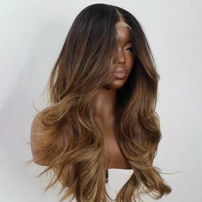 Warm Dark Blonde 13x4 Lace Front Glueless Wigs Natural Loose Wave Layer Cut Human Hair Wigs Subscriber Exclusive Flash Sale - GeetaHair