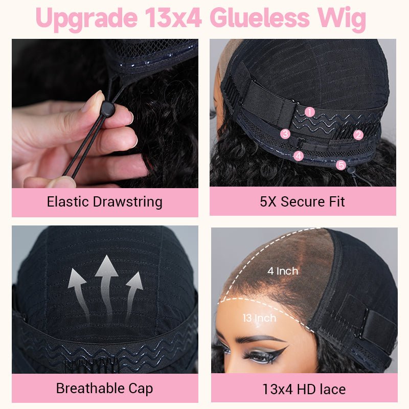 Upgraded Breathable Wig Cap With 5X Secure And HD Transparent Lace For Comfort_detail