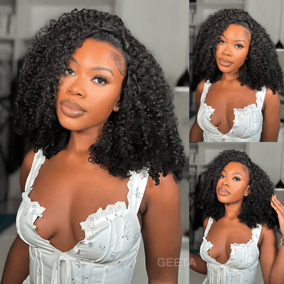 $219 = 2 Wigs| Two Different Kinds of 20 Inch Half Wigs No Glue No Leave out Flash Sale - GeetaHair