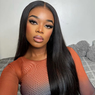 24inch 13x4 Lace Front Glueless Wig Straight Hair Natural Hairline Wig Subscriber Exclusive Flash Sale - GeetaHair