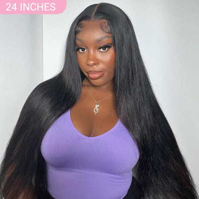 24H Shipping | $119 24 Inches Lace Front Wig / Colored Wig Value $199 Human Hair Falsh Sale Subscriber Only - GeetaHair