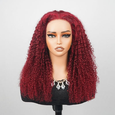 Luxury Designer Series 250% Density 99J Burgundy Lace Front Wigs Human Hair Burgundy Bob Wig For Woman Pre Plucked Natural Hairline - GeetaHair