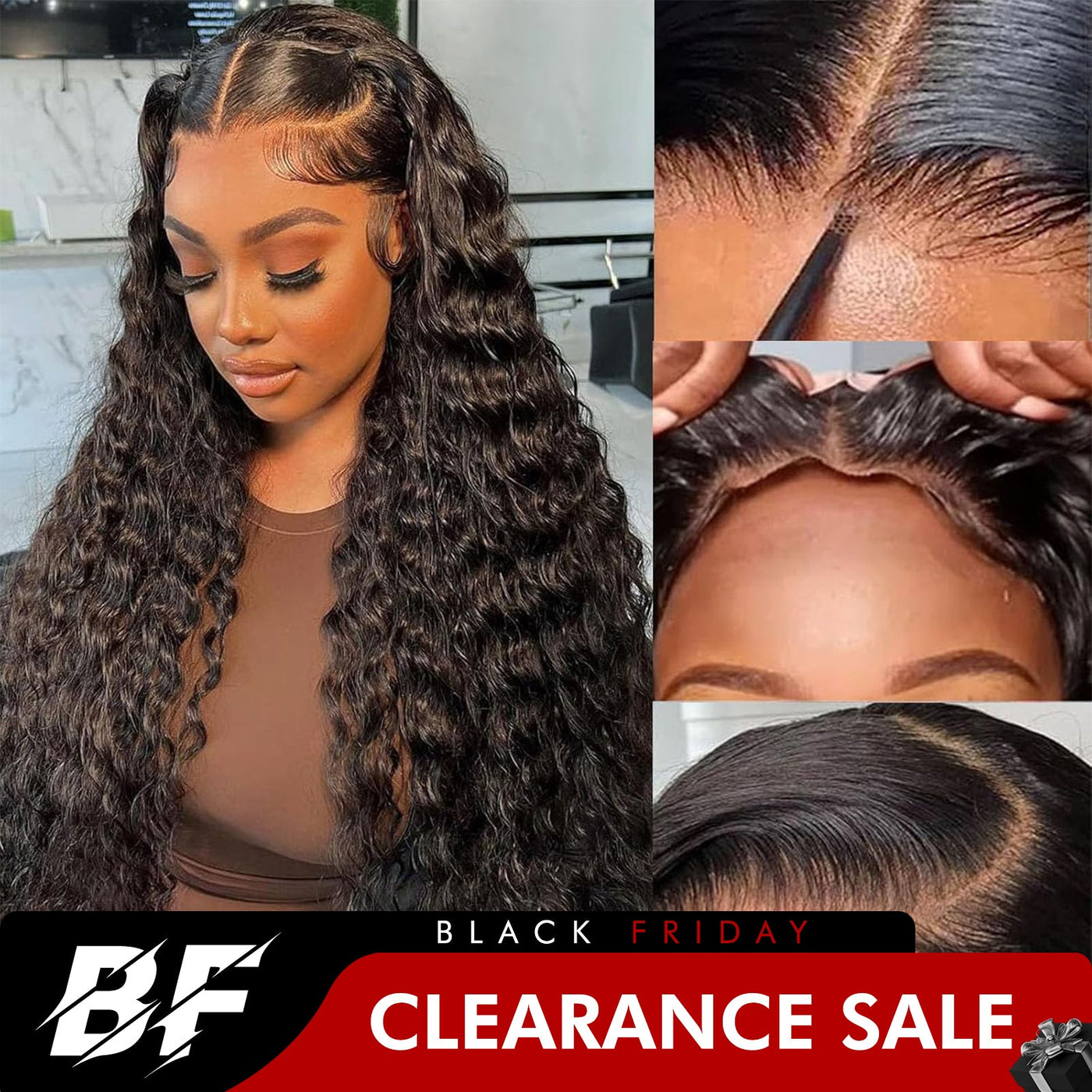 13x4/4x6 Lace Front Glueless Deep Wave Put On & Go Pre Pluck Wig Subscriber Exclusive Flash Sale - GeetaHair